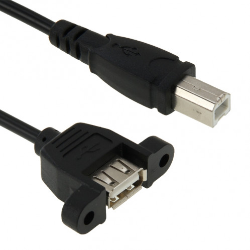 Câble adaptateur USB 2.0 Type-B mâle vers USB 2.0 pour imprimante / scanner pour HP, Dell, Epson, Longueur: 50cm (Noir) SC293B107-03