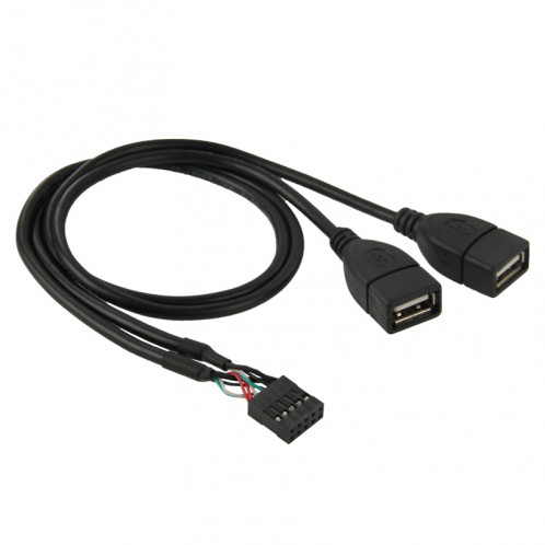 10 broches carte mère femelle en-tête à 2 USB 2.0 câble adaptateur femelle, longueur: 50cm S102981471-03