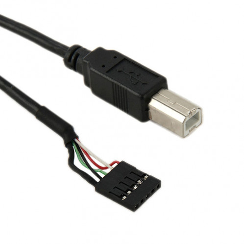 5 broches carte mère mâle vers USB 2.0 B câble adaptateur mâle, longueur: 50cm S50300265-03