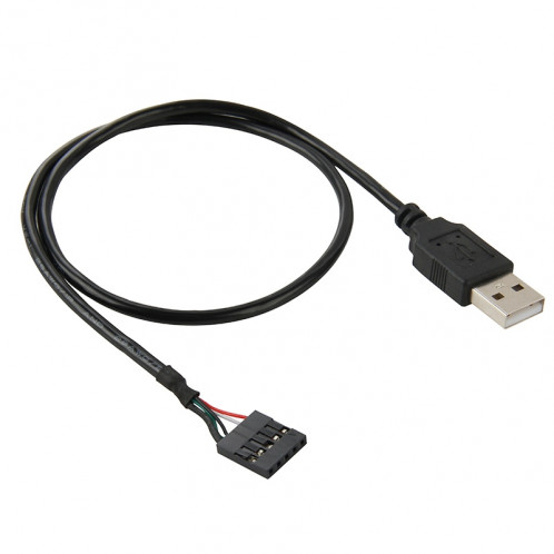 Câble d'Adaptateur Mâle Femelle 5 Broches vers USB 2.0 Mâle, Longueur: 50cm SC03071377-03