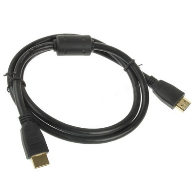 1 m câble HDMI 19 broches mâle vers HDMI 19 broches, version 1.3, prise en charge HD TV / Xbox 360 / PS3, etc. (noir + plaqué or) SH311112-03
