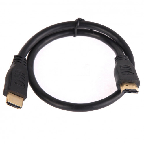 50cm HDMI 19 broches mâle vers câble HDMI 19 broches, version 1.3, support TV HD / Xbox 360 / PS3, etc. (noir + plaqué or) SH31151182-03