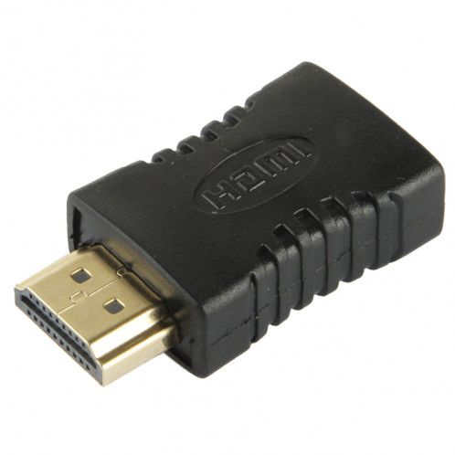 Adaptateur HDMI 19 broches mâle à femelle plaqué or (noir) SH326A1954-04