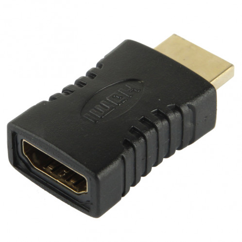 Adaptateur HDMI 19 broches mâle à femelle plaqué or (noir) SH326A1954-04