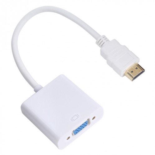 Adaptateur de câble 20 cm HDMI 19 broches mâle vers VGA femelle (blanc) SH336W45-05