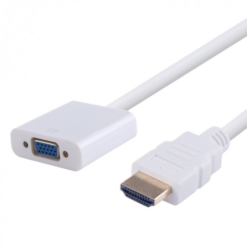 Adaptateur de câble 20 cm HDMI 19 broches mâle vers VGA femelle (blanc) SH336W45-05