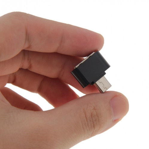 Adaptateur micro USB 2.0 vers USB 2.0 avec fonction OTG, Pour Samsung / Huawei / Xiaomi / Meizu / LG / HTC et autres smartphones (noir) SH339B1354-07