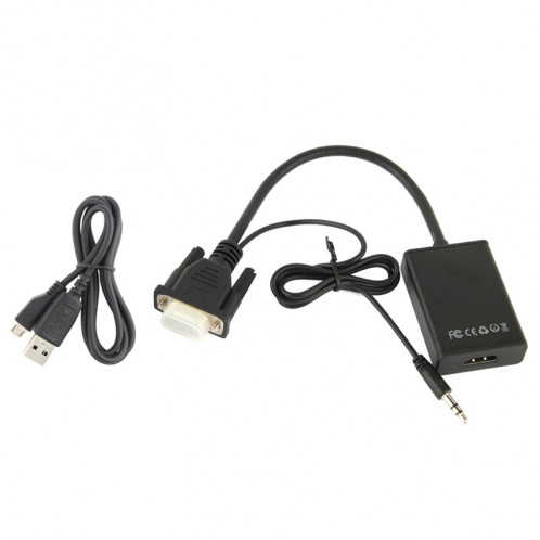 Adaptateur VGA + Audio vers Full HD 1080P Convertisseur vidéo HDMI pour HDTV SH0351485-07