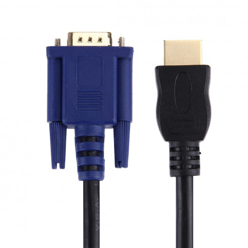 Câble vidéo HDMI mâle vers VGA mâle de 1,8 m, 15 broches (noir) SH35621260-04