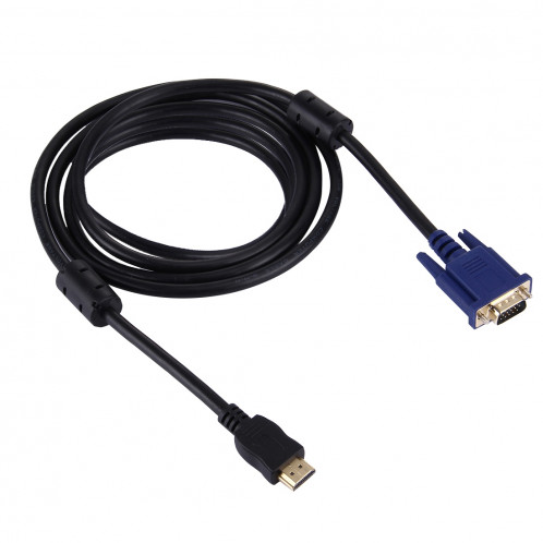 Câble vidéo 3m HDMI mâle vers VGA mâle 15PIN (noir) SH03561198-03