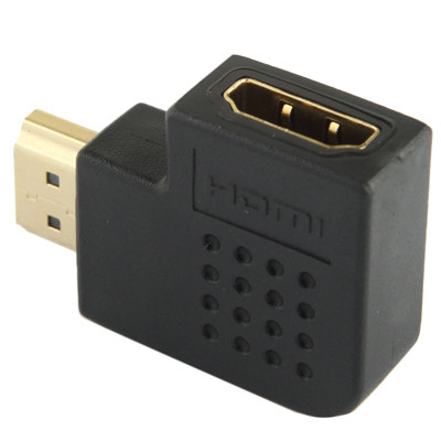 Adaptateur HDMI 19 broches mâle vers HDMI 19 broches femelle avec angle de 90 degrés (noir) SH03721529-04