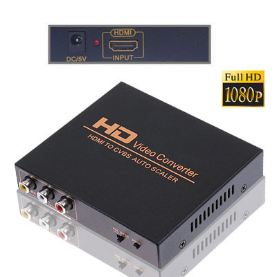 Convertisseur vidéo HDMI vers CVBS / AV (noir) SH03771260-01