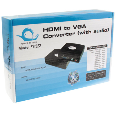 Convertisseur HDMI vers VGA avec audio (FY1322) (Noir) SH04021155-06