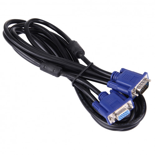 Bonne qualité VGA 15 broches mâle vers VGA 15 broches câble femelle pour moniteur LCD, projecteur, etc. (longueur: 1,8 m) SH1122832-04