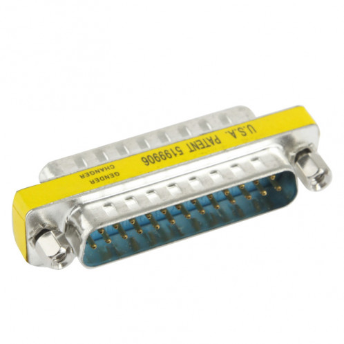 Adaptateur de changeur de genre DB25 25 broches mâle à mâle SH0416301-03
