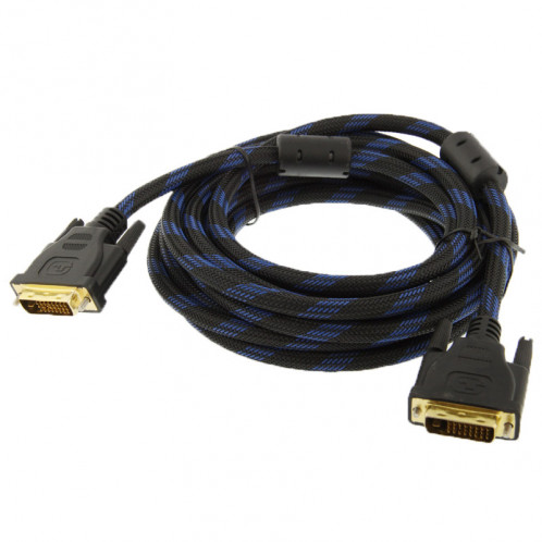 Fil Nylon DVI-D Dual Link 24 + 1 Broches Mâle à Mâle M / M Câble Vidéo, Longueur: 5m SN431B769-03