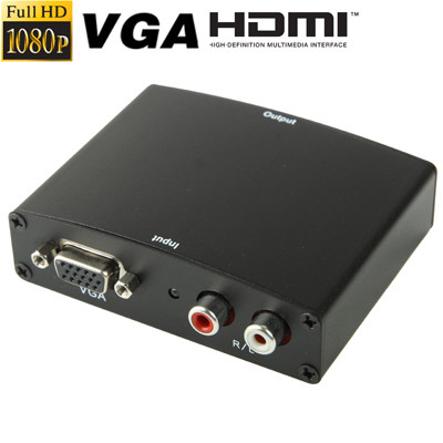 Adaptateur VGA vers HDMI Full HD 1080P, Version 1.3 Standard HDMI (Noir) SH0432744-06