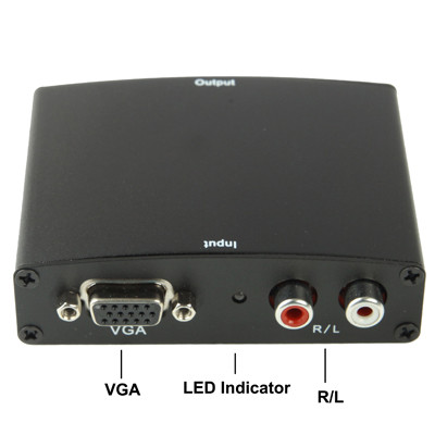 Adaptateur VGA vers HDMI Full HD 1080P, Version 1.3 Standard HDMI (Noir) SH0432744-06