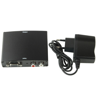 Adaptateur VGA vers HDMI Full HD 1080P, Version 1.3 Standard HDMI (Noir) SH0432744-06