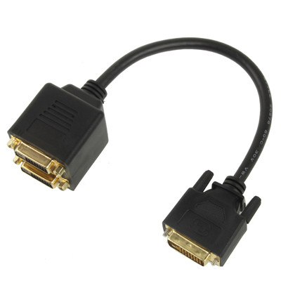 24 + 1 DVI Mâle à 2 DVI Adaptateur de Câble Femelle, Longueur: 30cm S204371808-03