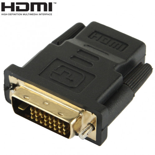 Adaptateur femelle DVI-D 24 + 1 broches mâle vers HDMI 19 broches pour moniteur / HDTV SH04741744-04