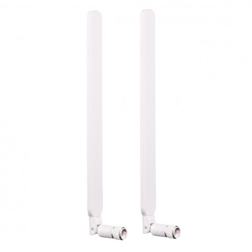 2 PCS B593 5dBi SMA Mâle 4G LTE Routeur Antenne (Blanc) S2490W1137-05