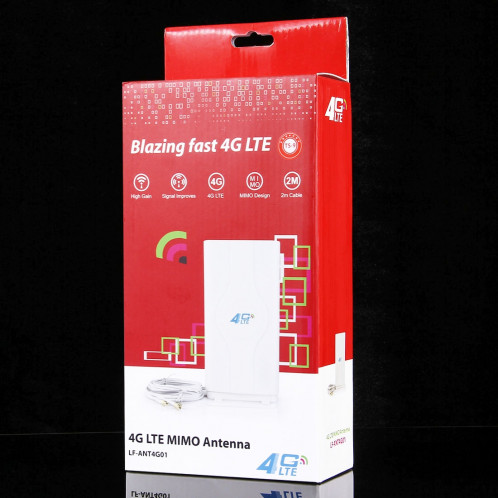 LF-ANT4G01 Antenne intérieure 88dBi 4G LTE MIMO avec 2 fils de connecteur PCS 2m, port TS-9 SL0505432-012