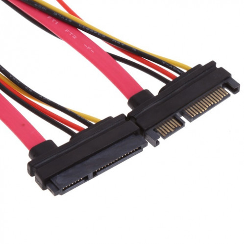 Câble d'alimentation 15 + 7 Pin Serial ATA Male vers Femellle 26cm CA157PSATA02-03