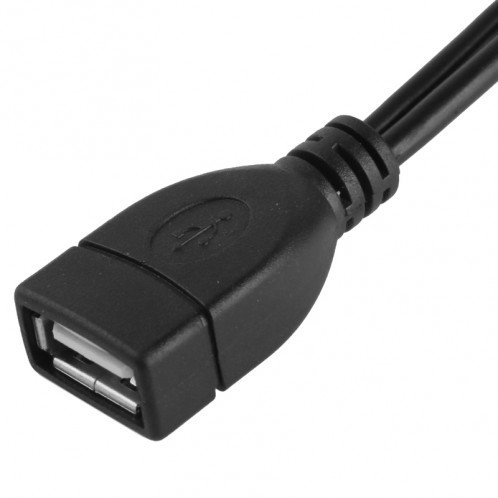 Mini USB Mâle + USB 2.0 AM vers AF Câble avec Fonction OTG, Longueur: 30cm / 35cm SM0685431-04