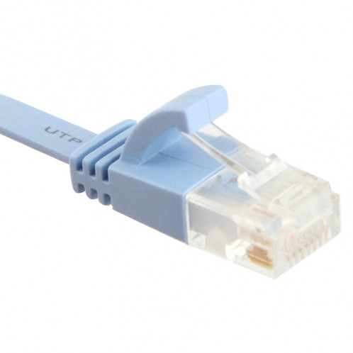 Câble LAN de réseau ultra-plat Ethernet CAT6, longueur: 2 m (bleu clair) SH7144871-04