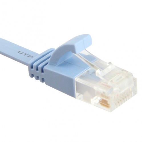 Câble LAN réseau Ethernet plat CAT6 ultra-plat, longueur: 5 m (bleu bébé) SC714B108-04