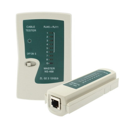 Testeur de câble réseau RJ45 et RJ11 (blanc) SR07201124-09