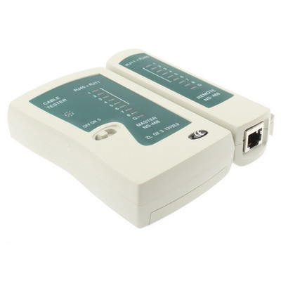 Testeur de câble réseau RJ45 et RJ11 (blanc) SR07201124-09