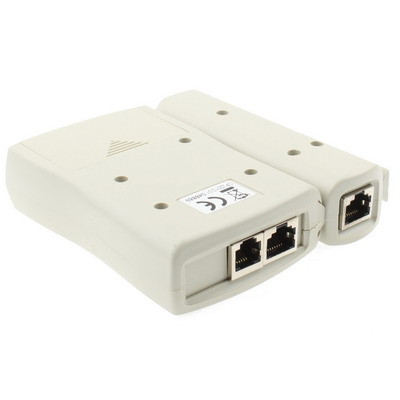 Testeur de câble réseau RJ45 et RJ11 (blanc) SR07201124-09