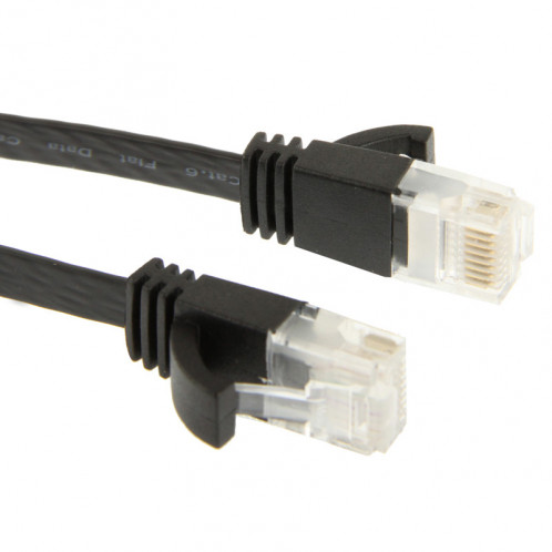 Câble LAN réseau Ethernet plat CAT6 ultra-plat, longueur: 3 m (noir) SC729A205-04