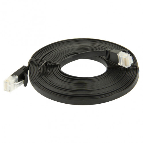 Câble LAN réseau Ethernet plat CAT6 ultra-plat, longueur: 5 m (noir) SC729B723-04