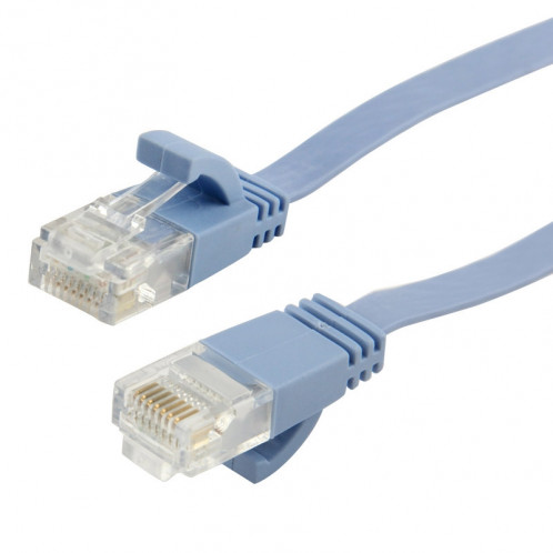 Câble LAN de réseau Ethernet ultra-fin et plat CAT6, longueur: 50 m (bleu) SH73921837-04