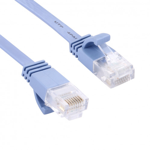 Câble LAN réseau Ethernet plat CAT6 ultra-plat, longueur: 15 m (bleu) SC739A1232-05