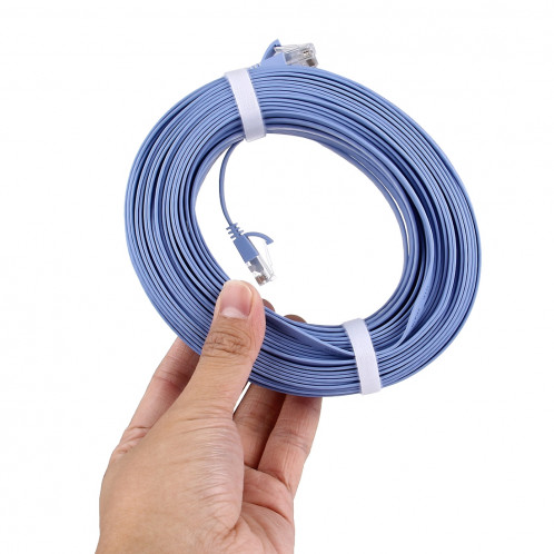 Câble LAN réseau Ethernet plat CAT6 ultra-plat, longueur: 30 m (bleu) SC739C683-05