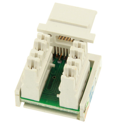 Adaptateur de connecteur de module RJ45 Cat6 Jack de réseau (qualité normale) (blanc) SN751B72-04
