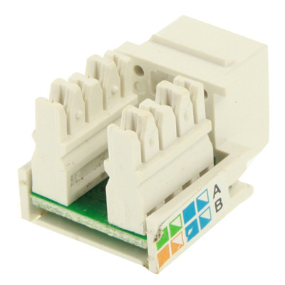 Adaptateur de connecteur de module RJ45 Cat6 Jack de réseau (qualité normale) (blanc) SN751B72-04