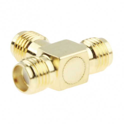 Plaqué or SMA femelle à 2 SMA femelle adaptateur (or) SG0756725-03