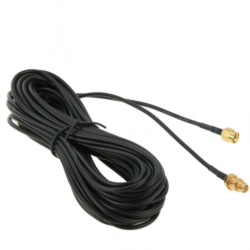 Câble RP-SMA mâle à femelle sans fil 2,4 GHz (178 rallonges d’antenne haute fréquence), longueur: 10 m SH82021703-04