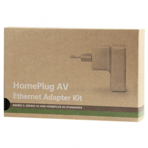 2 ponts PCS 500Mbps Powerline réseau Ethernet mini pont Homeplug, 7HP150, (blanc) SH0843728-06
