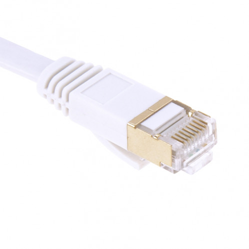 Câble LAN réseau Ethernet plat plat 10Gbps à ultra-haute vitesse CAT7 5m plaqué or S5879D618-04