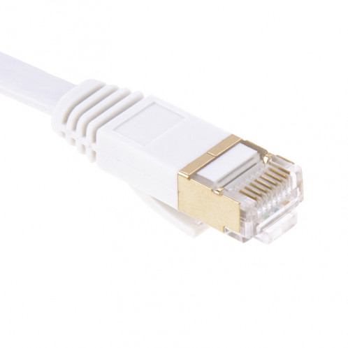 Câble LAN réseau Ethernet plat plat ultra-mince 10Gbps CAT7 haute vitesse 15m plaqué or S1879F1528-03