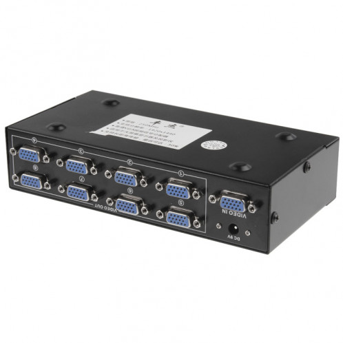 FJ-2508A Répartiteur vidéo VGA 8 ports haute résolution, bande passante vidéo 250MHz 1920 x 1440 SH0947226-010