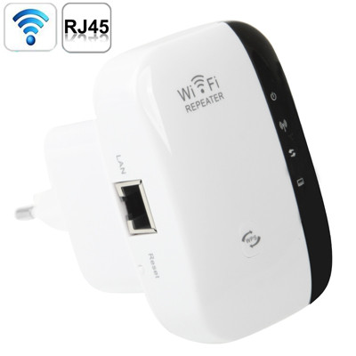 Extender de gamme de répéteur de WIFI 802.11n de WIFI 802.11n de prise de 300Mbps d'UE (WS-WN560N2) (blanc) SH0949571-07