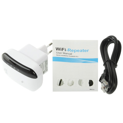 Extender de gamme de répéteur de WIFI 802.11n de WIFI 802.11n de prise de 300Mbps d'UE (WS-WN560N2) (blanc) SH0949571-07