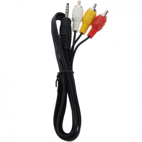 Câble stéréo mâle 3,5 mm à 3 câbles RCA mâles, longueur: 75 cm SH0952612-03